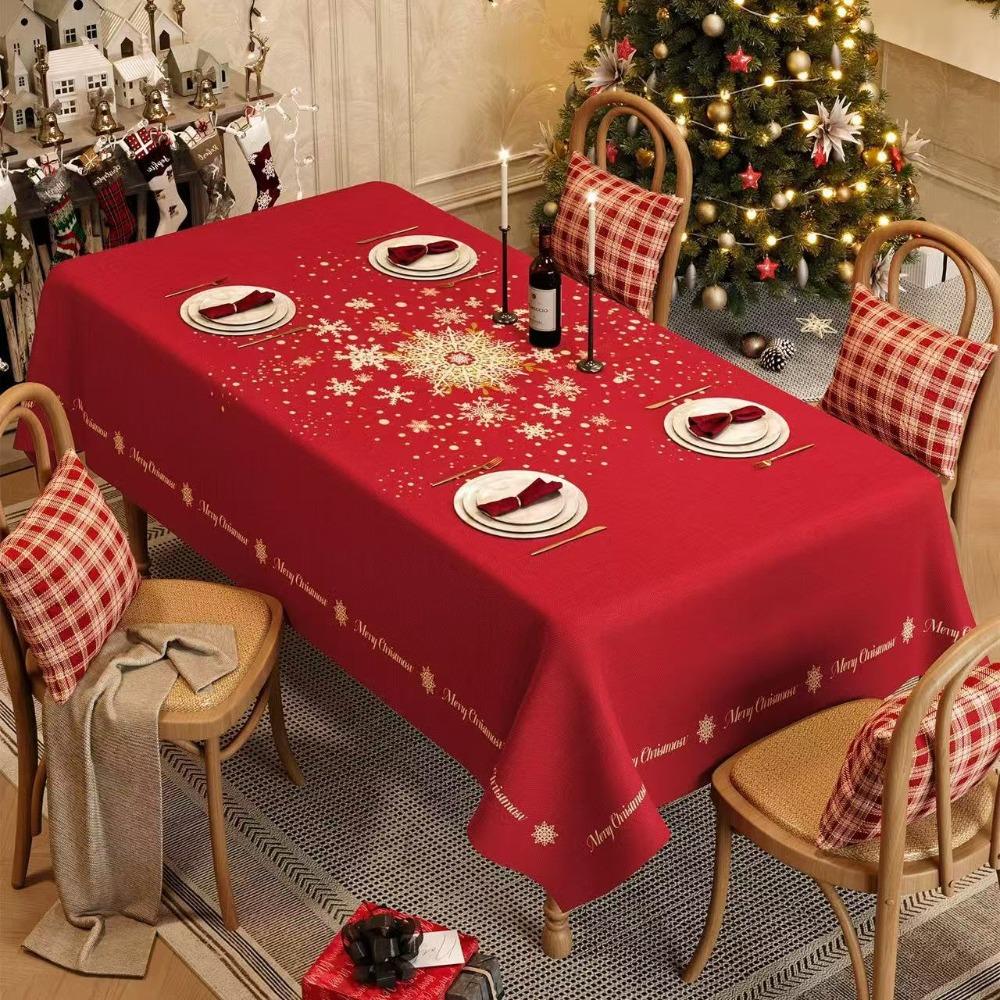

Рождественская Новогодняя Скатерть Красная Клетка Длинная Накидка на Стол для Праздничного Вечернего Декора Украшение на Ужин в День Благодарения 140*200