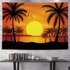 VIKAMA Coconut Tree Palm Tree Tapestry Dormitory Bedside Camping Wind Decoration Ins Room Sea Beach Wallpaper Home Decoration