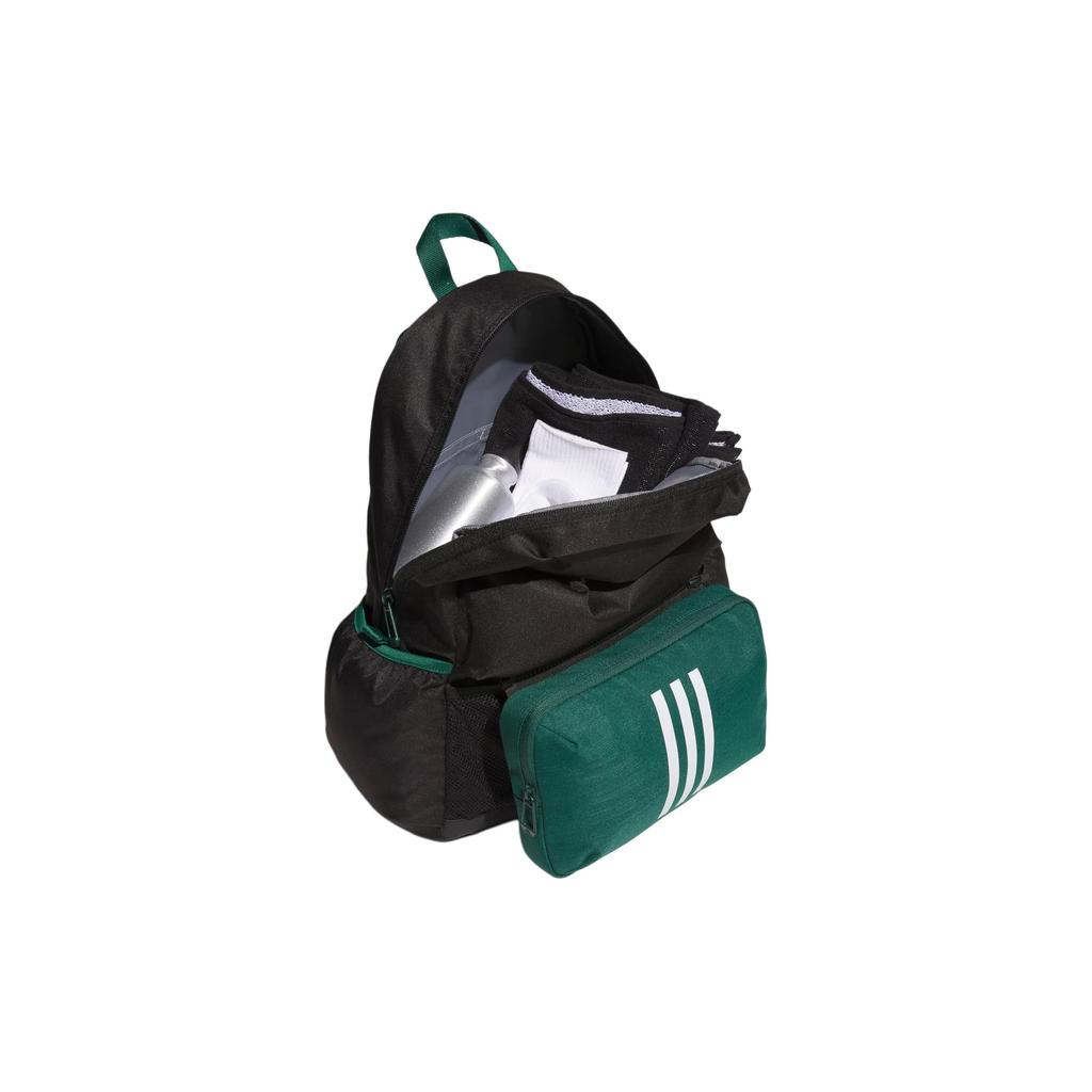 Adidas Logo Zipper Backpack Men Backpacks Black Forest-Green IM5265