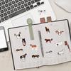 60Pcs Cute Cartoon Galloping Horse Graffiti Stickers Pvc Waterproof Horse Racing Stickers Notebook Luggage Decoration Decal Gift