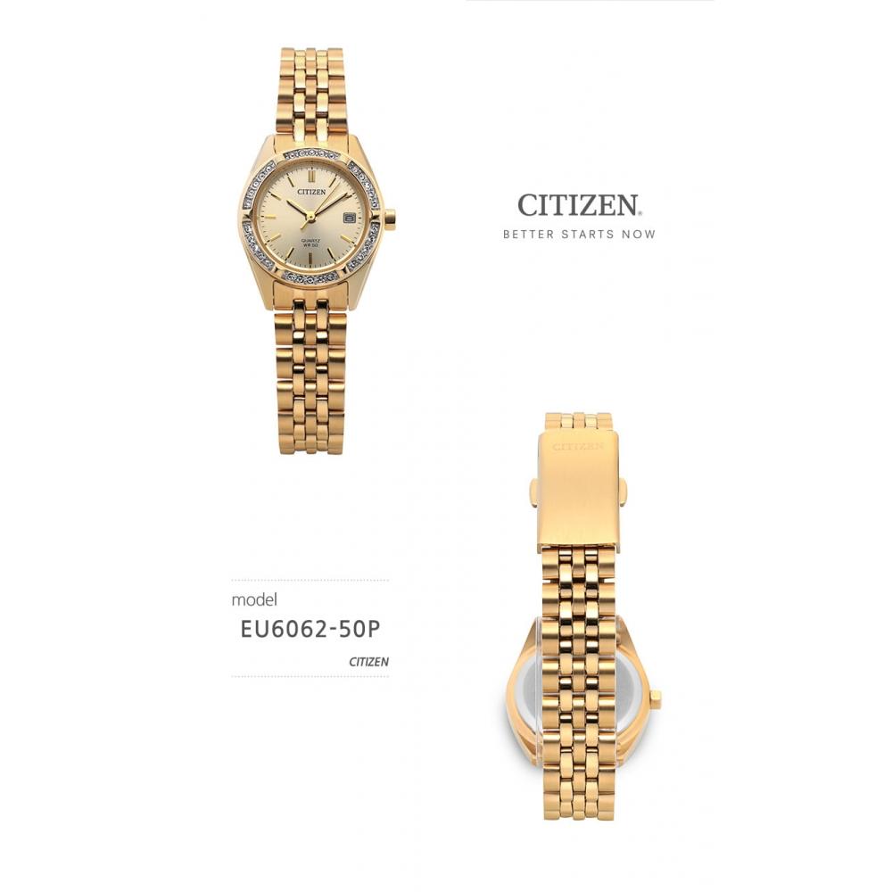 Citizen Eu6062 50p Women S Metal Watch