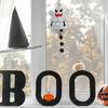 Ghost Bell Hanging Ornament Resin White Ghost Wind Chime Decoration for Halloween Home Garden Party Decor