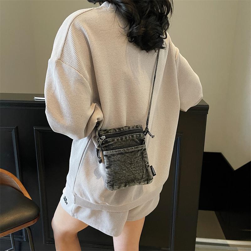 Women's Shoulder Bag Mini Denim Small Bag Mobile Phone Bag Crossbody Bag