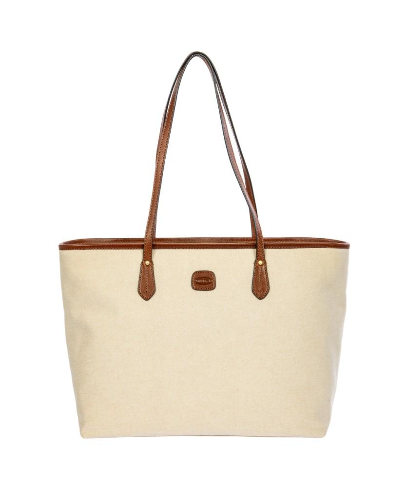 Brics Volterra Trama Shopping Bag Cappuccino (Br-Boe05963.493)