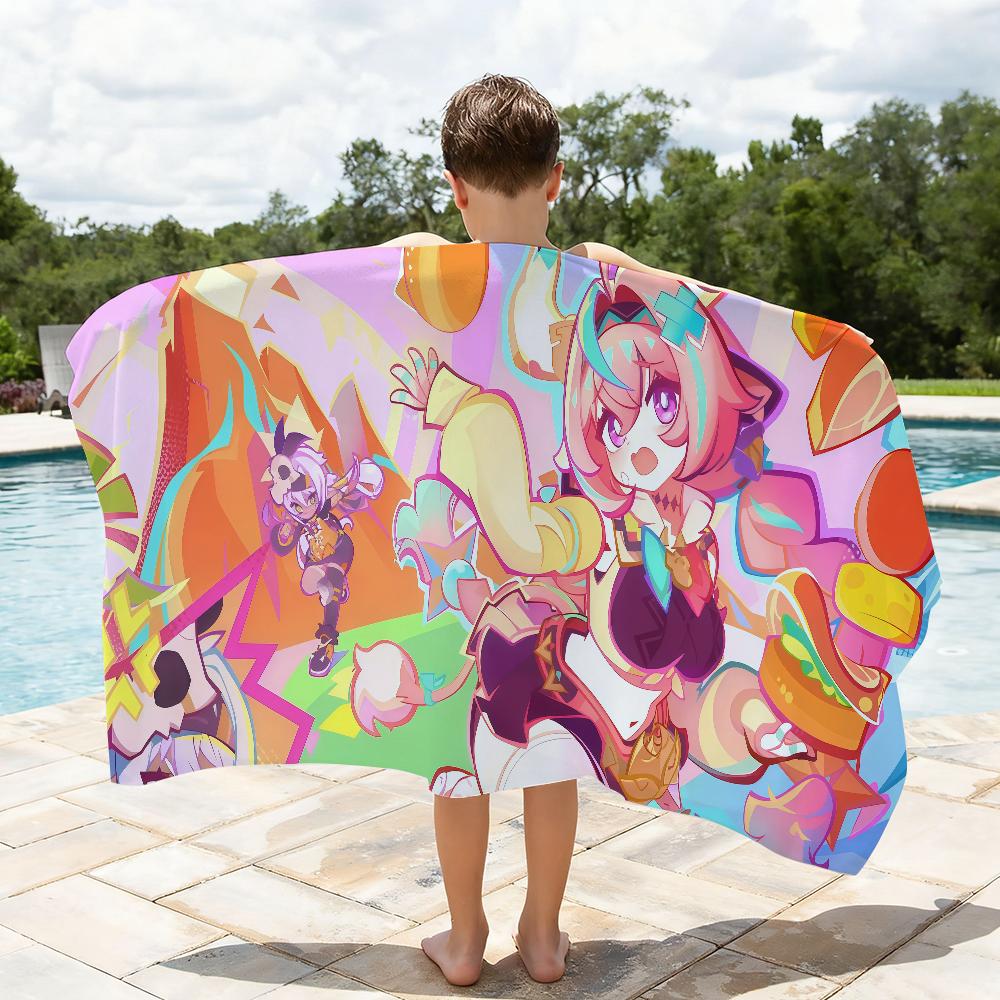 Game Genshin Impact Varesa Towel Quick Drying Beach Towels Are Suitable For Swimming Pools Camping Yoga And The Gym