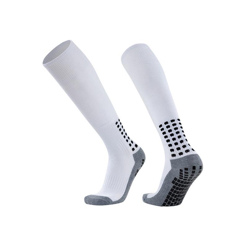 Men's Non-slip Over-the-Knee Football & Basketball Socks with Thick Towel Bottom and Sweat-wicking Silicone Grip