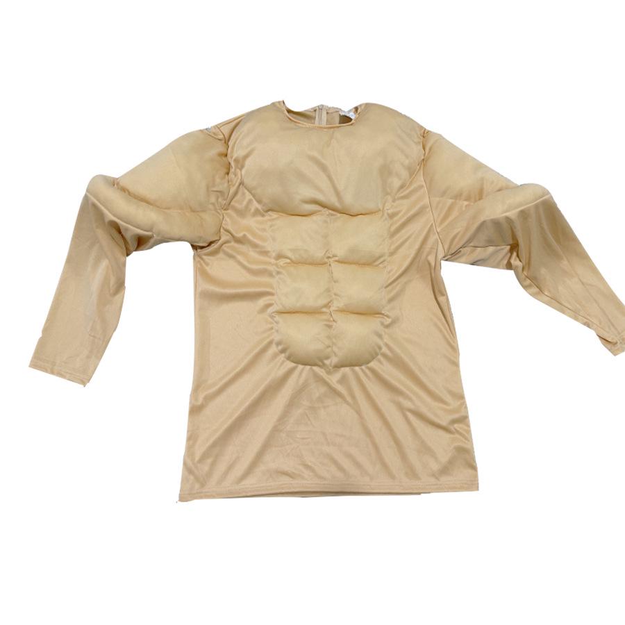 

Футболка для рольової гри «М язистий чоловік»: Костюм штучної грудної клітки та пресу для хлопчиків Child L