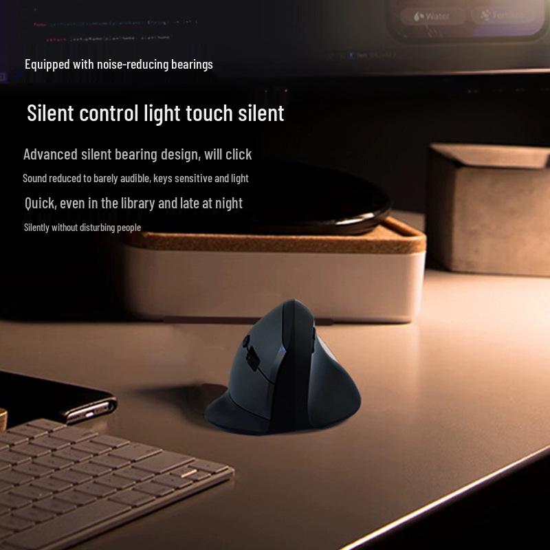 Ergonomic Vertical Wired/Wireless Bluetooth Rechargeable Gaming Mouse