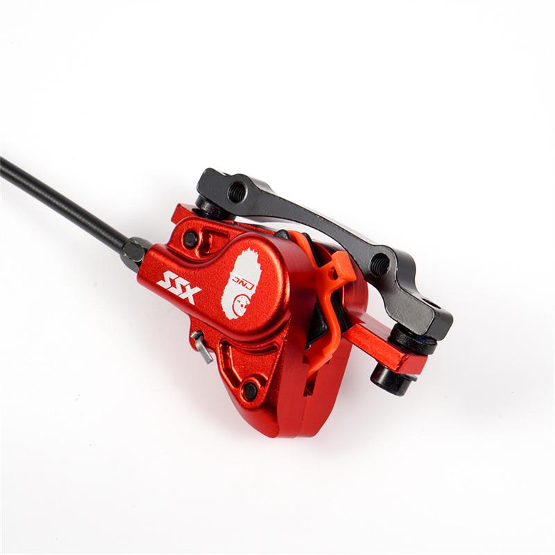 CNC XXS Bike Hydraulic Disc Brake, Mountain Bicycle Oil Pressure Caliper & Levers, Hose Length 750mm MTB Left Hand Front Brake