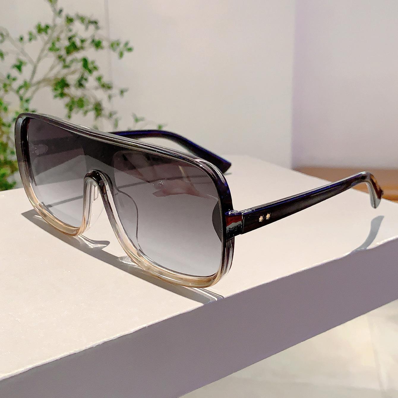 Винтажные солнцезащитные очки с большой оправой, цельные, квадратные, женские и мужские, дизайнерские, люксового бренда, панк, популярные, оверсайз, розовые линзы