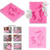 Premium Quality 3d Sea Horse Silicone Fondant Mold For Stunning Cake Decorations