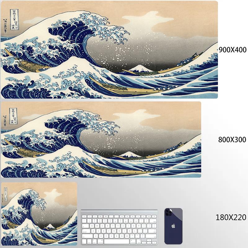 Personalized Art Gaming Mouse Pad Gamer Large Mouse Mat Great Wave Big Mouse Pads Pc Computer Mousepad XXL Laptop HD Desk Mats