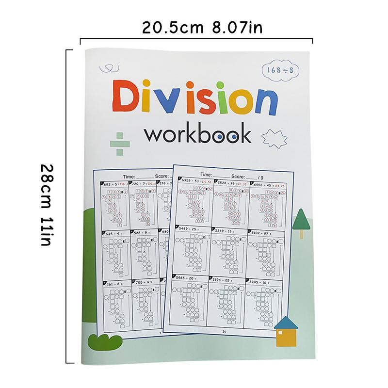 1 Piece Division Math Practice Worksheet Test Notebook 2 Digit Multiplication Math Workbook Grades For Primary School Arithmetic as the picture