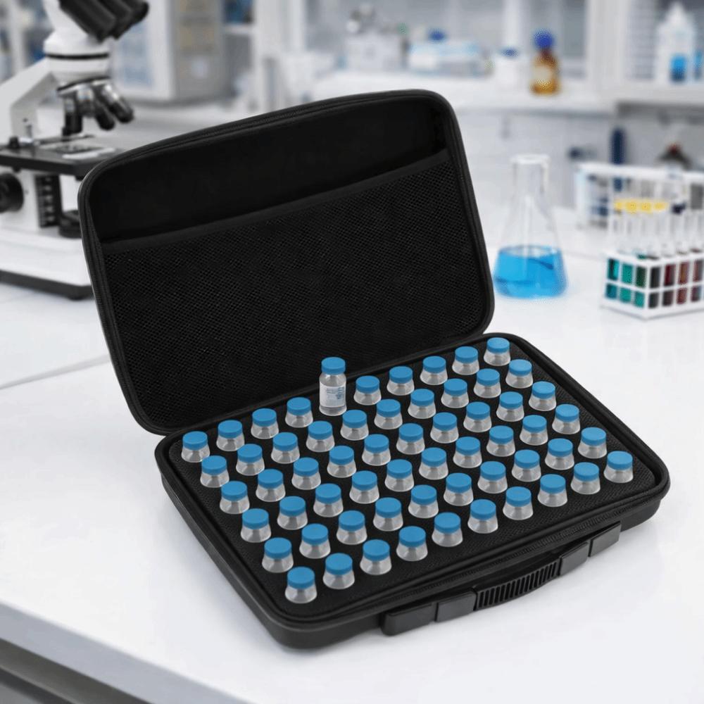 30/60 Fächer Insulinfläschchen Aufbewahrungsbox 10ml Mit Netzbeutel Insulin-Etui Große Kapazität Wasserdicht Wichtige Dinge Öl-Etui Diabetiker