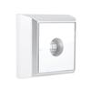 Square LED Lamp Base Stand Holder for Crystal Acrylic Statue Display Silver (Colorful Light)
