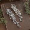 Christmas Decoration Supplies Acrylic High-end Champagne Powder Leaf Pendant Christmas Tree Decoration Window Arrangement Pendant