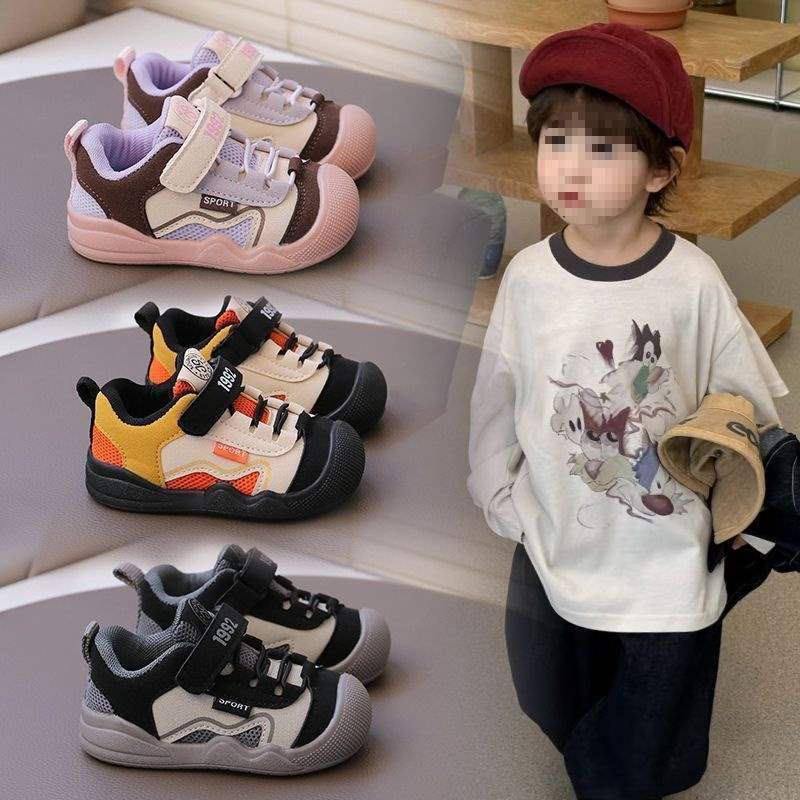 Boys baby toddler shoes 2025 autumn new baby shoes men's treasure shoes non-slip breathable women's treasure functional shoes classmates