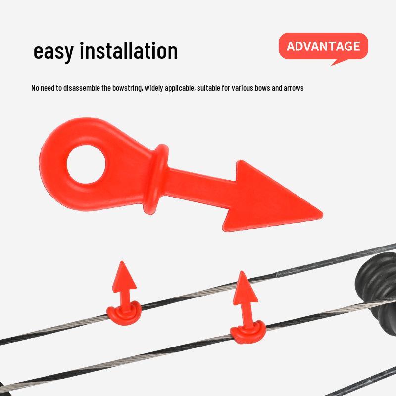 In Stock Multi-Color Archery Bowstring Vibration Dampener - Removable Rubber for Compound & Recurve Bow