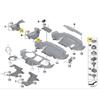 10× Dado di montaggio con protezione termica 07146949380 Per BMW 1 3 5 7 8 M3 M5 M6 Z3 Z4 Z8