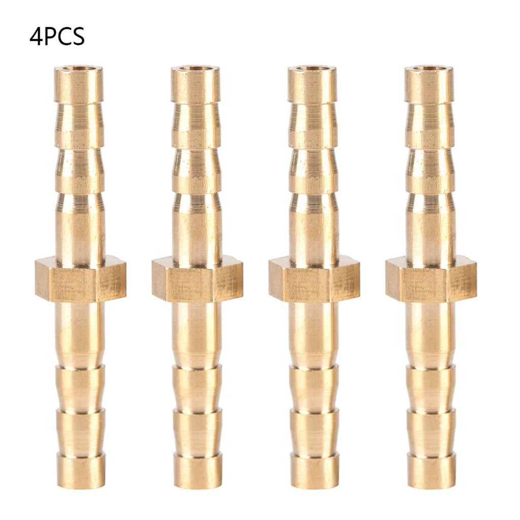 4 Pcs 44mm Brass Fitting Hose Barb Tail Reducer Reducing Plug Connector