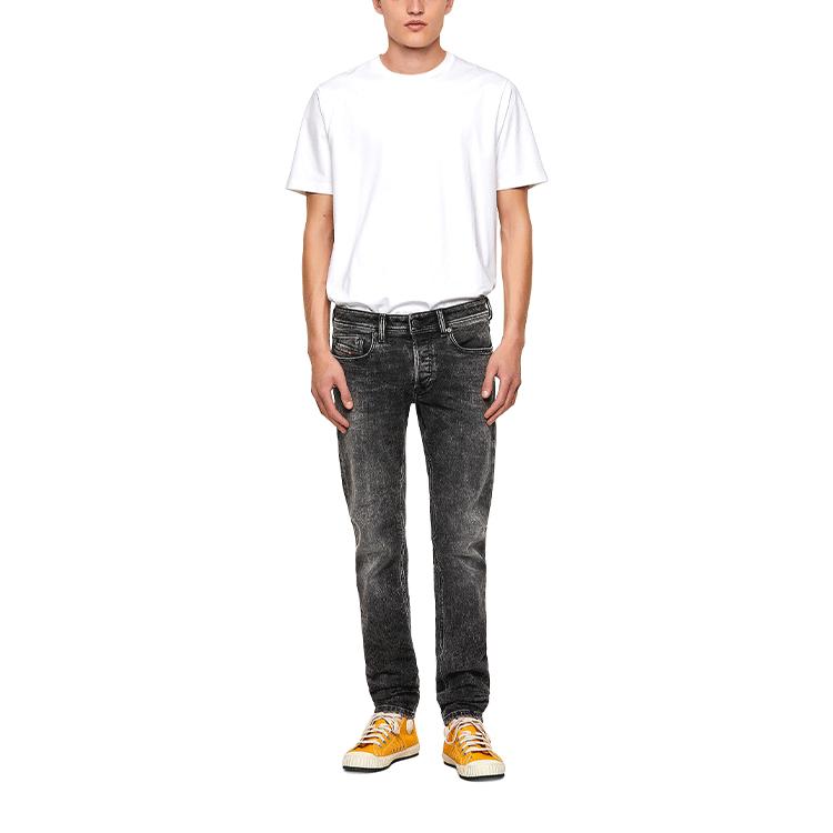 DIESEL Jeans Men's Black Moderate Slim Fit Pants 00SWJF09A1702
