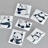 3Pcs Cute Cartoon Panda 3D Metal Stickers for Laptop Tablet Computer Mobile Phone Cases Creative Waterproof DIY Deco Decals