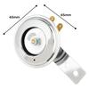 Kijima 304-8241 Mini Horn, 2.6 Inches (65 Mm), High Tone 380Hz, For 12 V Cars, Universal Chrome, Motorcycles