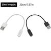Portable Magnetic Charger Cord 7.87inch Power Cord for Bluetooth-compatible Headsets Wire USB Power Cable