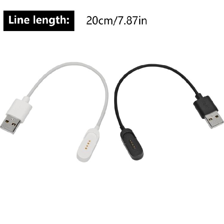 Portable Magnetic Charger Cord 7.87inch Power Cord for Bluetooth-compatible Headsets Wire USB Power Cable