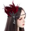 Tassels Korean Style Headband Masquerade Party Hair Accessories Sequin Hair Band Feather Headwear