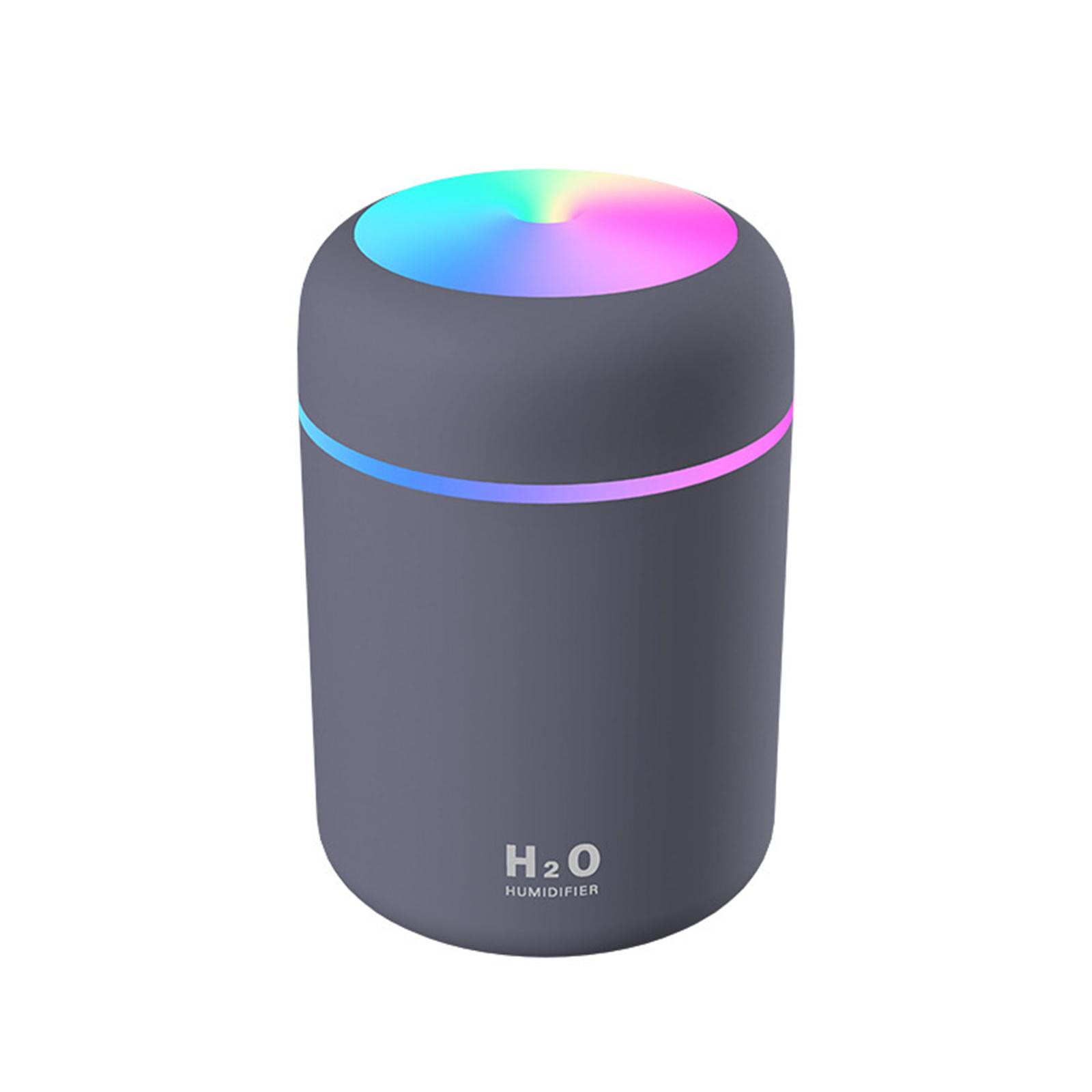 

Mini Humidifier, Personal Desktop Humidifier 300ml Volume 2 Mist Modes Super Quiet USB Power Supply Humidifier For Car, Office Room, Bedroom Dark gray300ml