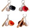 Keychain Baseball Glove Bat Sports Series Keychain Keyring Charm Accessory Perfect for DIY or Prizes for Competitions [Inicolife] Keychains, Gifts,