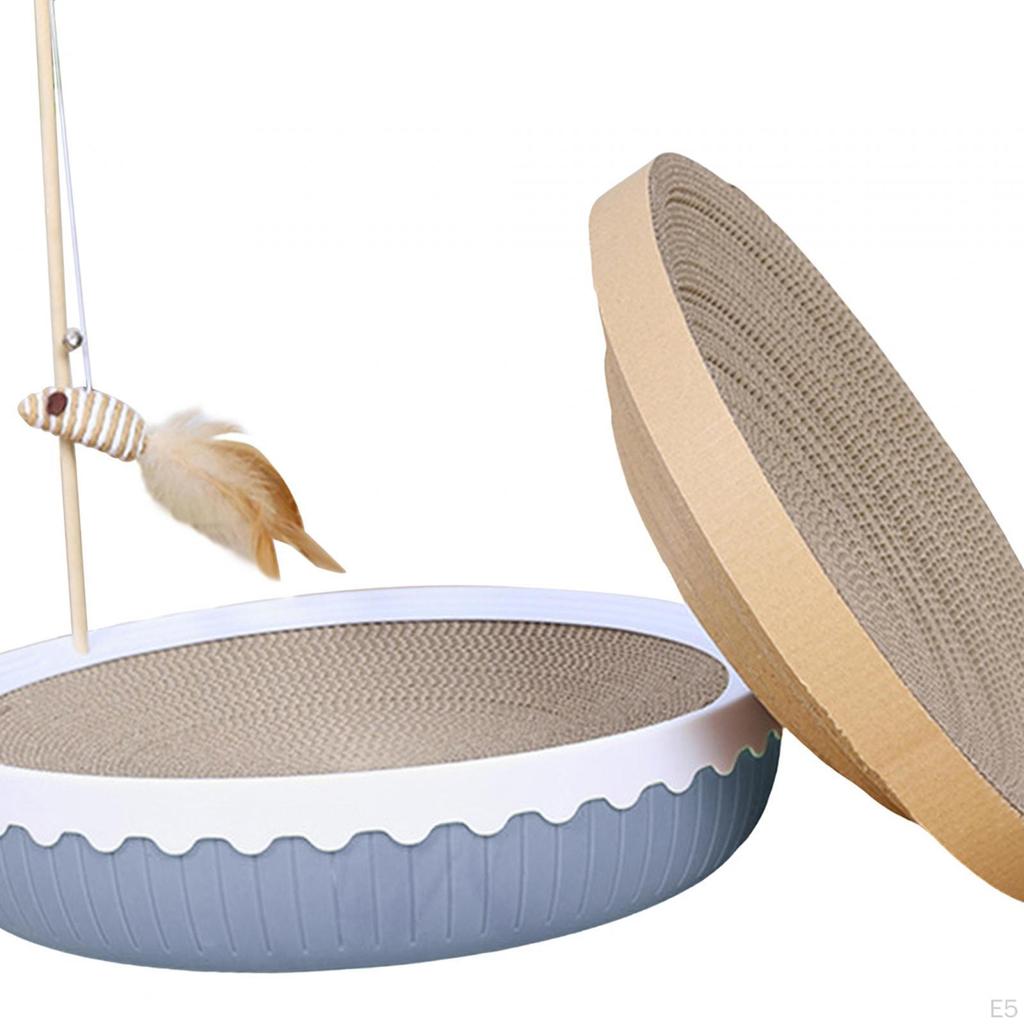 Cat Scratch Bowl Scratching Board Toys Round Indoor Training Sleeping Bed Non-slip