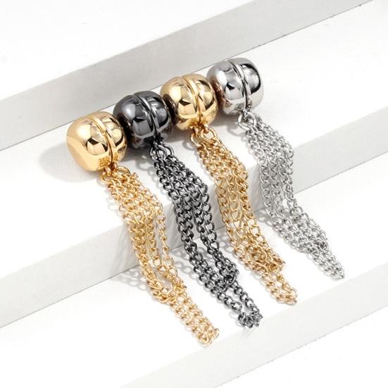 4 Pcs Magnetic Clothing Clips Multi-Function Pinless Brooch Shawl Clips Strong Magnetic Buckle with Chain for Clothes Slimming Accessories
