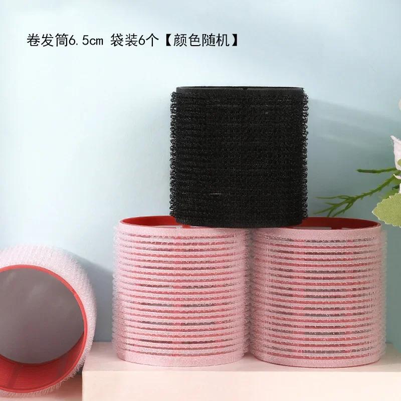 6Pcs Hair Rollers Heatless Curlers No Heat Hair Bangs Volume Salon Hairdressing Curlers Sticky Hair Styling Tool