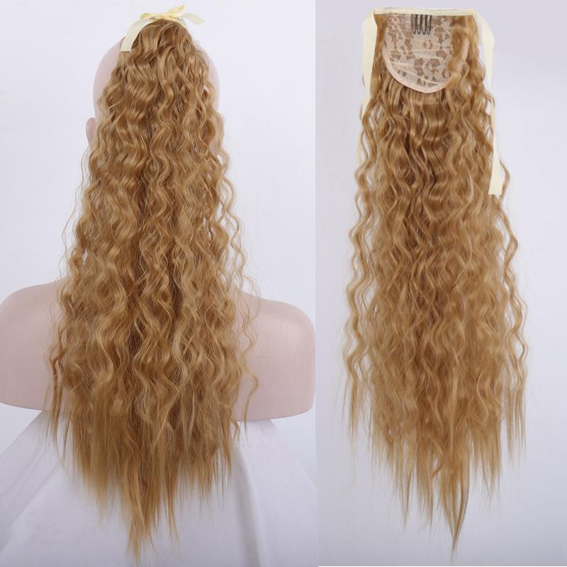 Women Ponytails Hair Extensions 22inches Afro Kinky Curly Hair Ponytail Hairpiece Drawstring Ponytails KTB