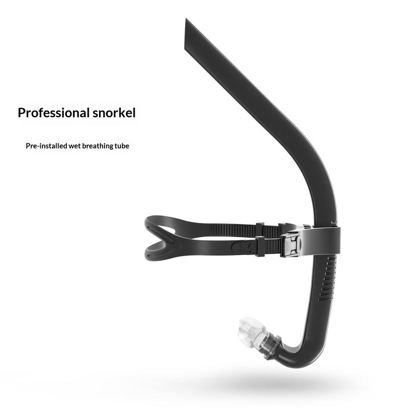 Front Head Swimming Training Snorkel Silicone Mouthpiece Junior Swimmers Full Dry Diving Equipment For Female Male Youth