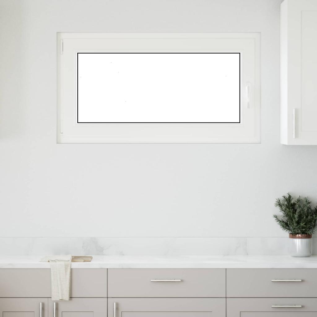 Ventana de Sótano RISOR 110 x 60 cm PVC y Vidrio Blanco