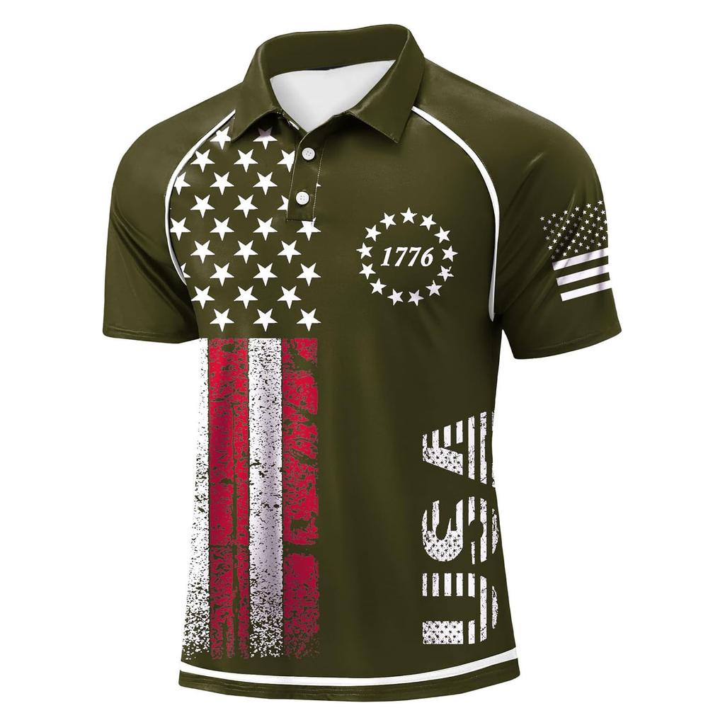 Men's Casual Button-Down Collar Short-Sleeve Shirt