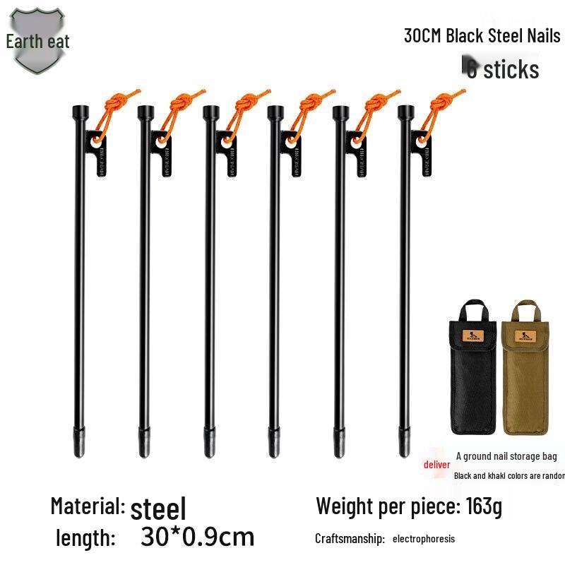 Outdoor Tent & Canopy Pegs with Wind Ropes Set
