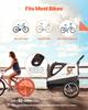 Dog Bike Trailer, Supports Up To 45 Kg, 2-in-1 Pet Stroller Cart Bicycle Carrier for Small & Large Dogs, Easy Folding Frame with Quick Release Wheel,