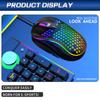 USB Wired Gaming office Mouse Mechanical Mouse USB Illuminated Mouse Adjustable Optical Gaming Mouse for Desktop Laptop