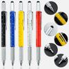 SIX IN ONE Multifunction Functions Screwdriver Luxury Metal Ballpoint Rollerball Pens Stationery Customized Logo Tool Pen Gift