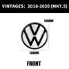 Car Front Grill Emblem Rear Trunk Badge Lid Cover For Volkswagen VW Golf 7 MK7 2014 - 2017 GOLF7.5 MK7.5 2018 - 2020