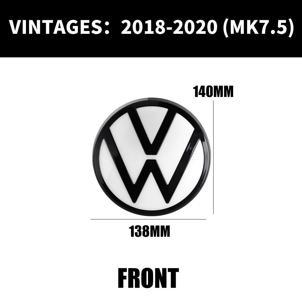 Car Front Grill Emblem Rear Trunk Badge Lid Cover For Volkswagen VW Golf 7 MK7 2014 - 2017 GOLF7.5 MK7.5 2018 - 2020