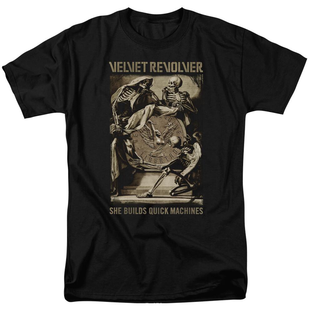 Velvet Revolver Quick Machines T Shirt Licensed Hard Rock n Roll MusicTee Black XXL