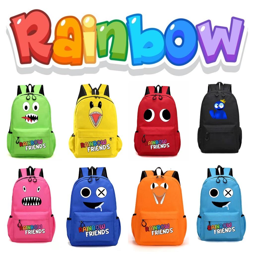 Rainbow Friends Original Design Canvas Backpack For Children Medium Size 20-35l Capacity