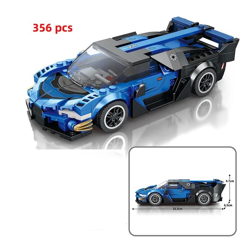 City Speed Sportbil Byggklossar Teknikbil Bil Carro Rennau Voiture Fordon MOC Utbildande Byggleksaker