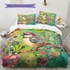Colorful Flower Bird Pattern Bedding Quilt Set  Home Decoration  Gift (1 * duvet cover + 2 * pillowcase  without core)