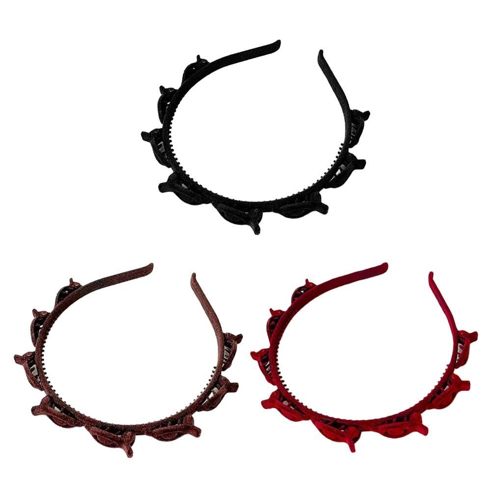 Punk Hairbands Multi-layer Headband Fashion Hair Tie Clip  for Women Girls